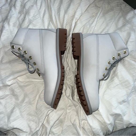 NWT Timberland Light Grey Nubuck 6" Premium Waterproof Boots - Picture 6 of 7